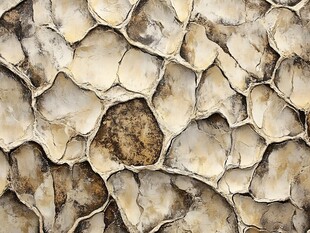 龟裂纹理石墙背景图案