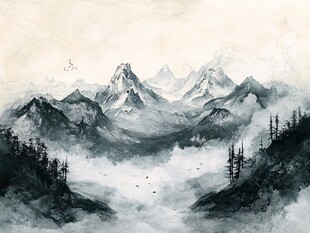 水墨山川间 云雾绕峰林