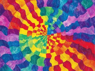 绚丽多彩的旋转图案