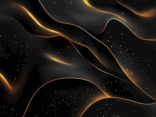 黑金流动线条星空背景图