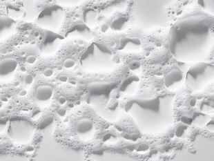 细腻泡沫特写画面