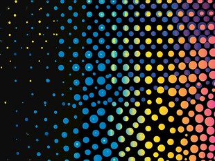 多彩波点抽象背景图案