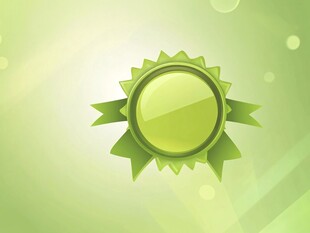 绿色徽章图标设计素材