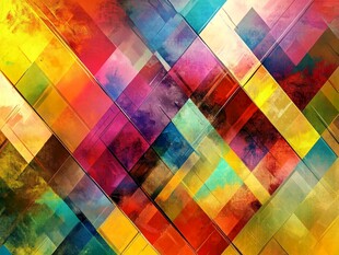 多彩几何拼接抽象艺术背景