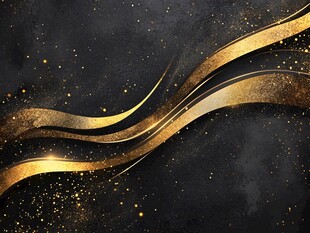 黑金流光波纹背景图