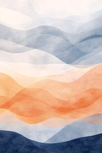 抽象水彩波浪纹理背景图