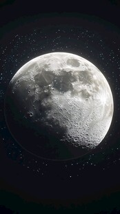 近景月球 神秘浩瀚宇宙之景