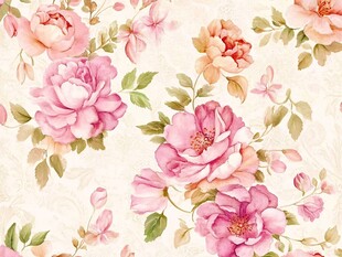 粉色花卉图案壁纸