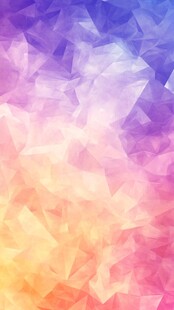 梦幻多彩低多边形背景图