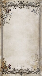 复古花纹边框装饰背景图