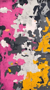 抽象多彩艺术涂鸦画作