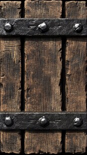 复古木质带钉门板纹理