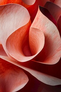 娇艳玫瑰花瓣特写