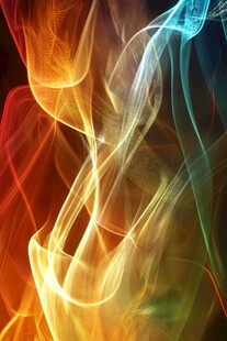 炫彩动感烟雾抽象艺术图