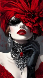 红帽艳妆贵妇华丽造型