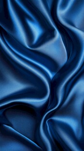 蓝色丝绸的优雅褶皱纹理