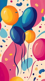 彩色气球营造欢乐氛围