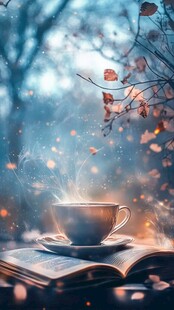 秋日窗边 咖啡书香共氤氲