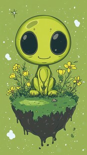 悬浮星球上的可爱小外星人