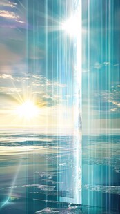 梦幻之光洒向无垠海洋