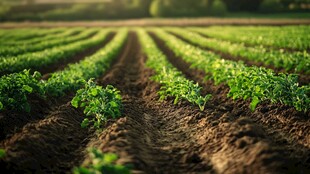 田园风光 垄上绿意盎然