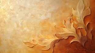 金色浮雕花纹艺术背景