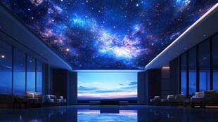 梦幻星空影音室天花板
