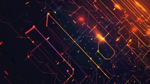 炫彩科技线条背景图