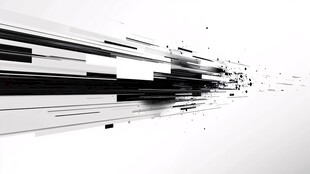 黑白线条动感科技背景图