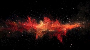 火焰烟雾特效粒子背景图