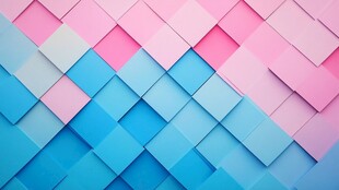 彩色方块拼接的立体背景