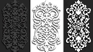 精美立体花纹图案设计