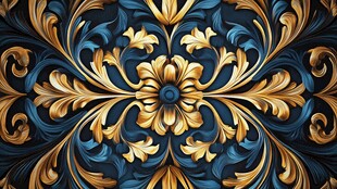 华丽复古花纹图案设计