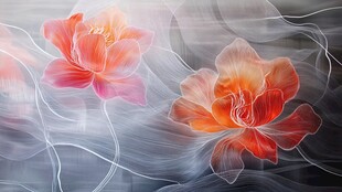 梦幻花卉艺术渲染图