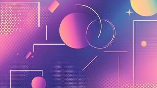 梦幻渐变几何抽象背景图