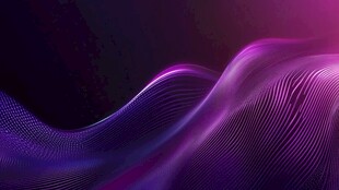 紫色动感波浪抽象背景图
