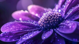 紫花凝露 尽显柔美浪漫