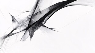 黑白线条抽象艺术图案