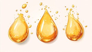 三滴金黄油滴效果图
