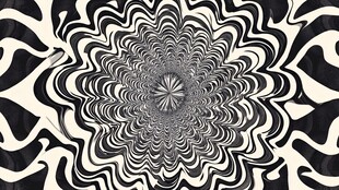 黑白抽象花纹图案艺术