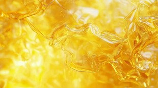 晶莹剔透的黄色胶质物