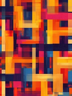 多彩几何拼接抽象图案背景