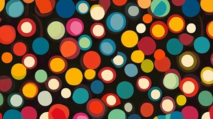 多彩圆点图案背景设计