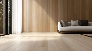 简约木质客厅沙发场景