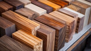 多样木材样本展示