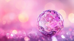 梦幻粉水晶球 浪漫氛围感