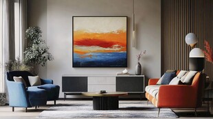 现代简约风客厅艺术装饰