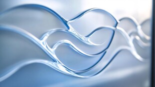 流动蓝波艺术纹理