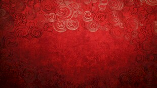 红色复古花纹背景图案