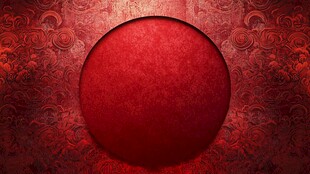 红色圆纹背景图案设计